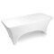 Lann's Linens - Fitted Stretch Tablecloth for Rectangular Table - Wedding / Banquet / Trade Show - Spandex Cloth Fabric Cover